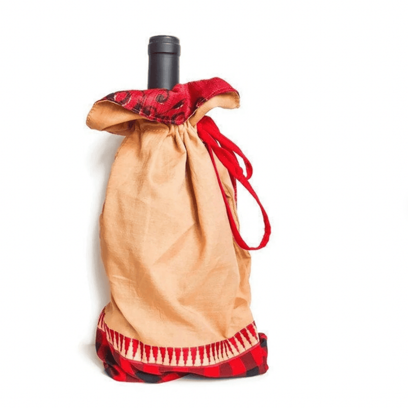 Large sari gift bags with drawstring