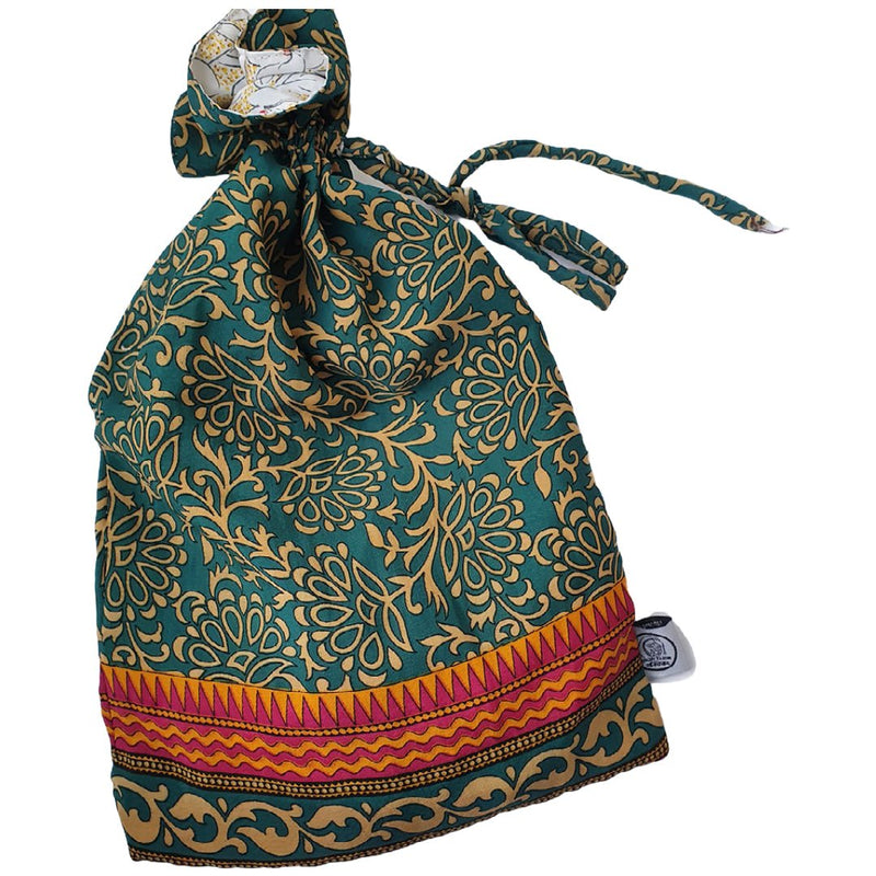 Large sari gift bags with drawstring