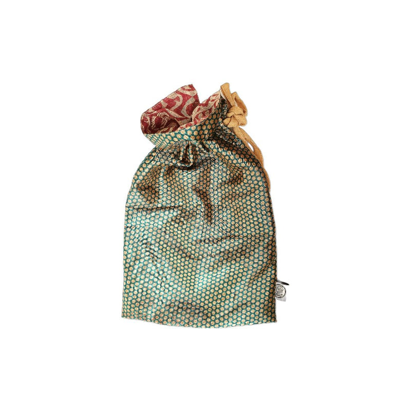 Large sari gift bags with drawstring