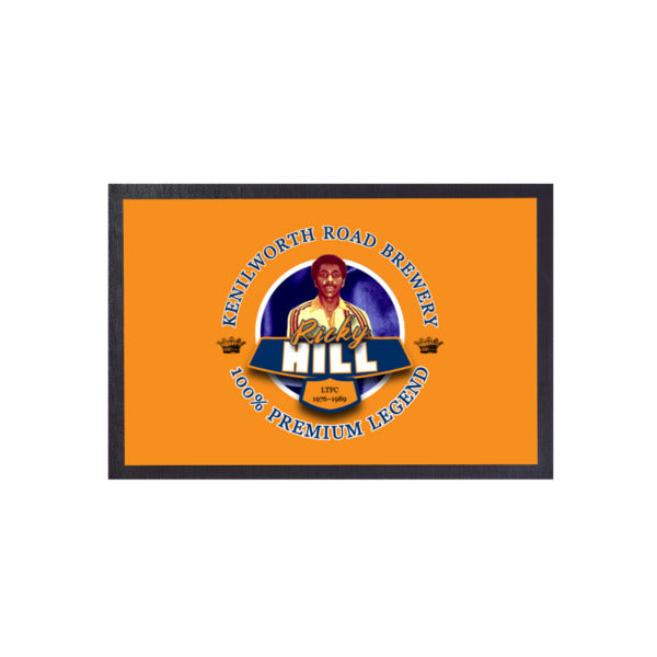 Luton Ricky Hill  - Football Legends - Door Mat -60cm X 40cm