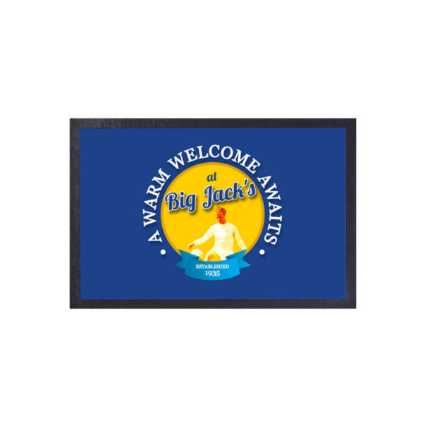 Leeds Big Jack - Football Legends - Door Mat -60cm X 40cm