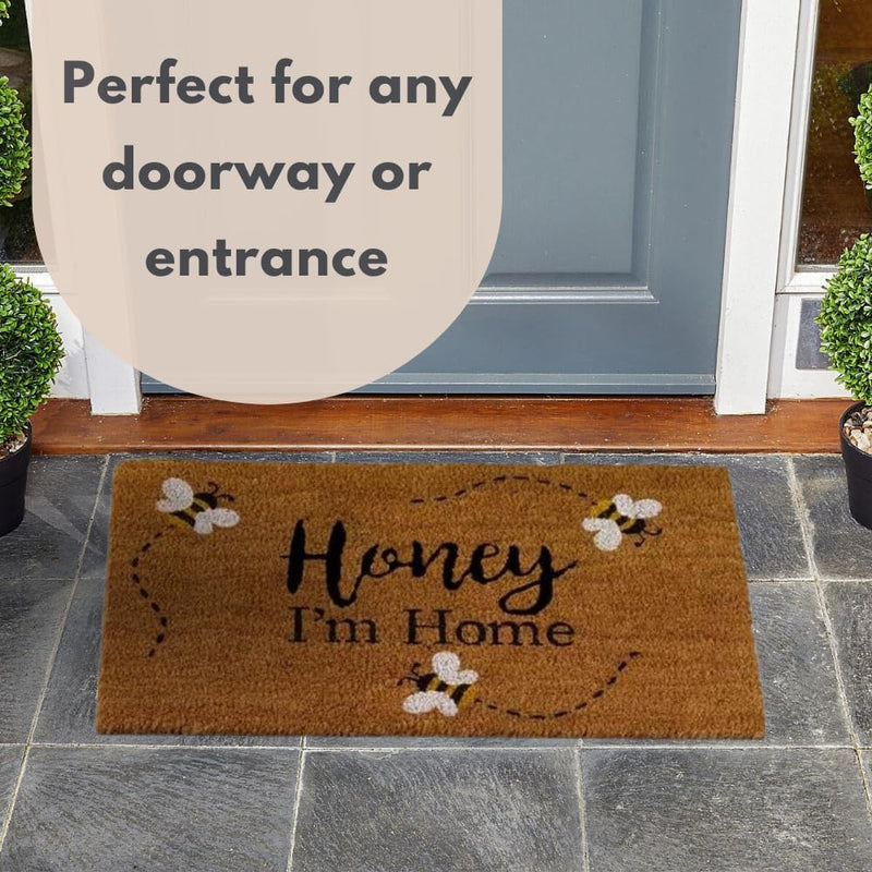 Extra Large Coir Doormat with Non Slip PVC Backing