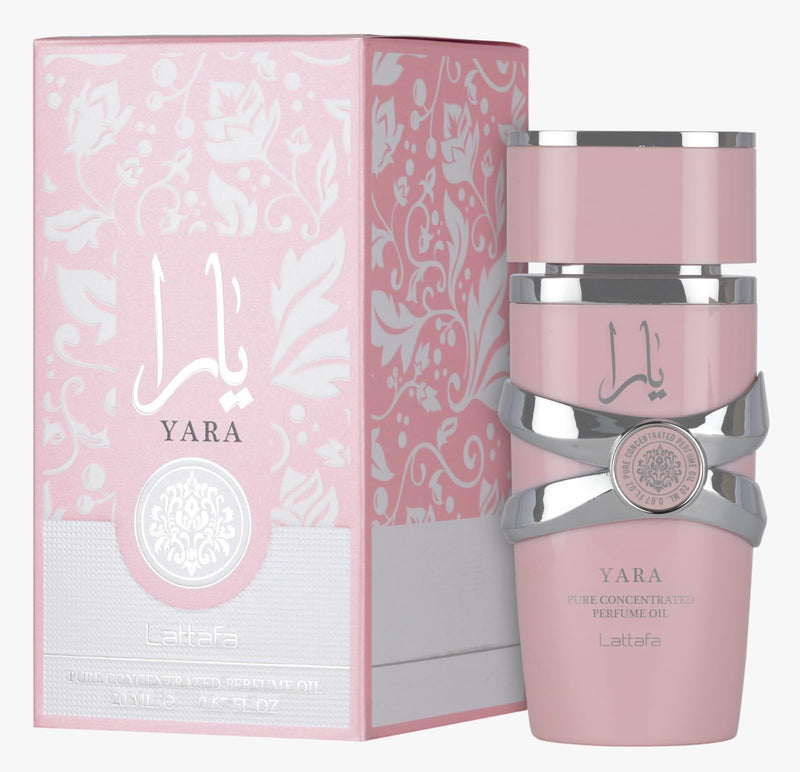 Lattafa Yara – Floral Gourmand Fruity Musky Perfume Oil for Women (0.67 oz / 20 ml)