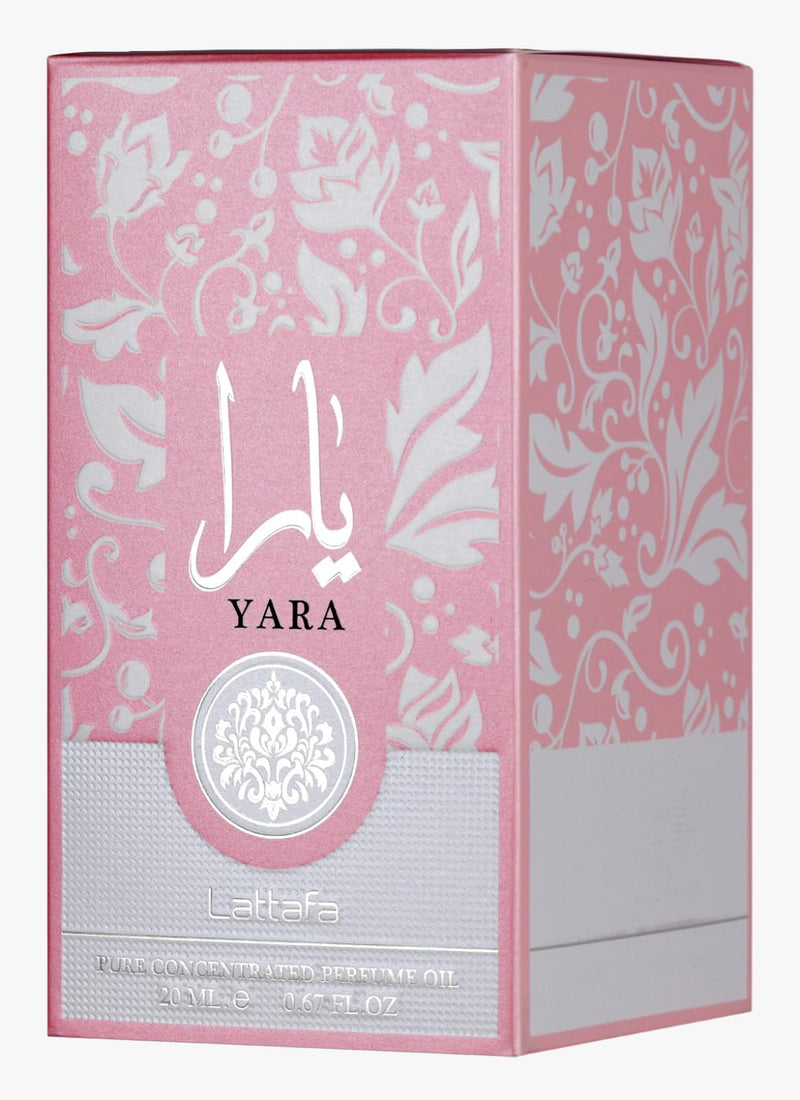 Lattafa Yara – Floral Gourmand Fruity Musky Perfume Oil for Women (0.67 oz / 20 ml)