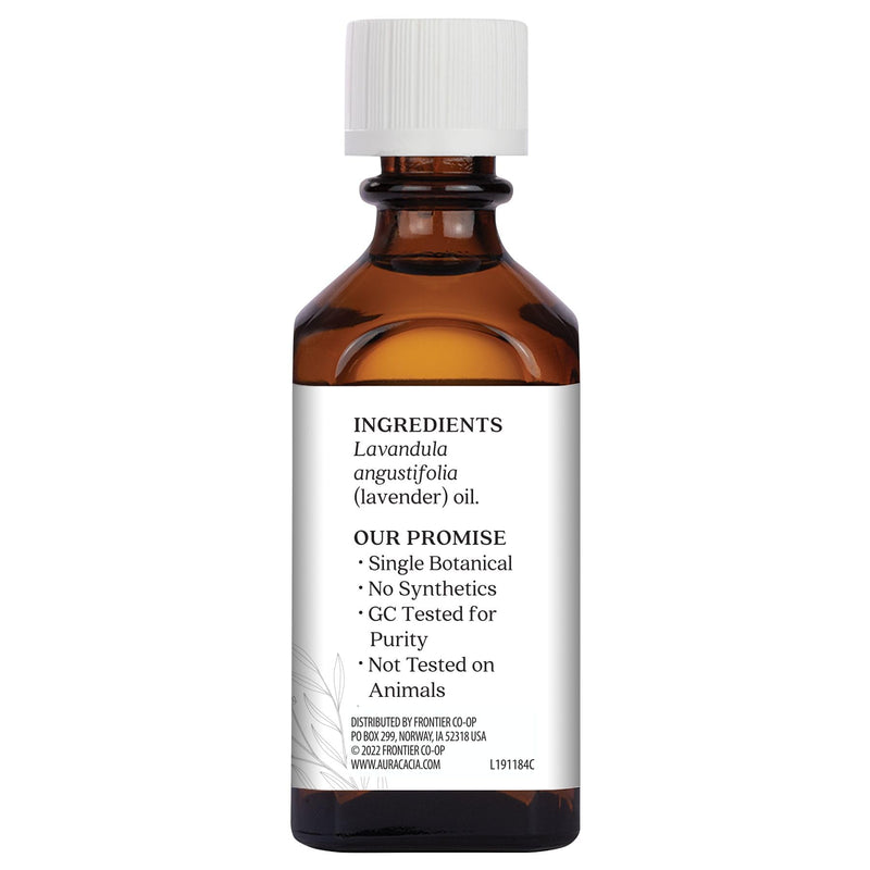 Aura Cacia Lavender Essential Oil 100% Pure Lavandula Angustifolia Oil – Aromatherapy for Diffusers, Body Care, Skincare, DIY Blends • 2 Fl Oz