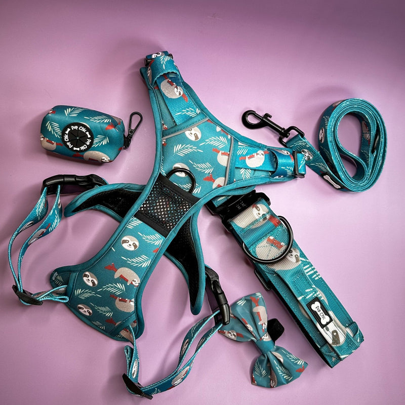 Lazy Sloth Tactical Dog Collar with Handle – Durable & Stylish for Large Dogs