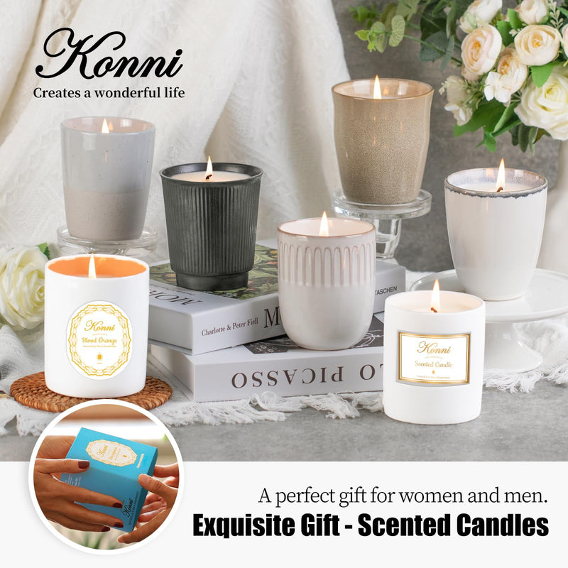 Lavender Scented Candle - 8oz White Soy, Non-Toxic Aromatherapy Jar
