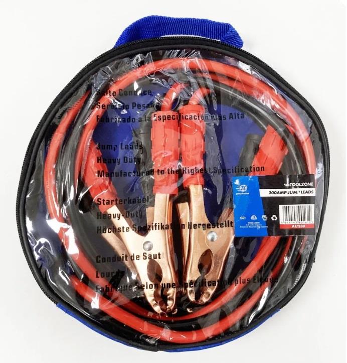 TOOLZONE 200AMP JUMP LEADS