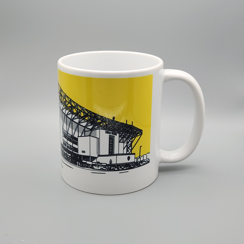 Leeds United Elland Road Illustrated Mug