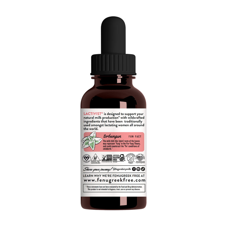 Legendairy Milk Lactivist Drops – Organic Torbangun Lactation Support, Alcohol Free, Made in USA