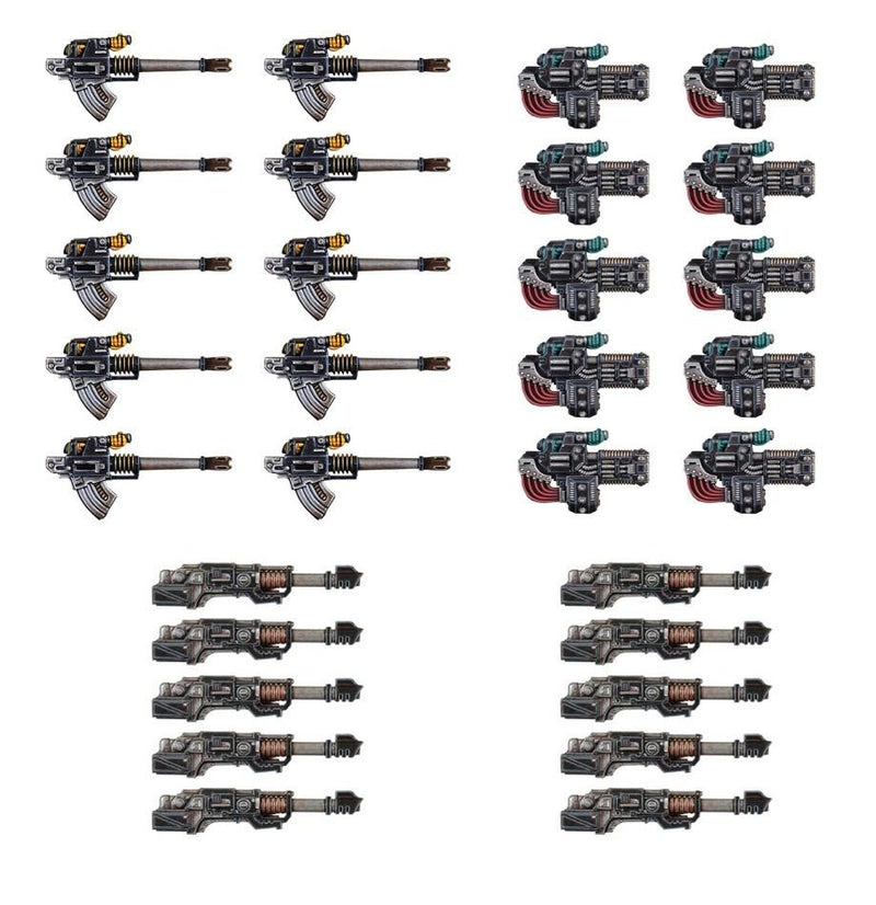 Legiones Astartes: Heavy Weapons Upgrade Set - Volkite Culverins, Lascannons & Autocannons