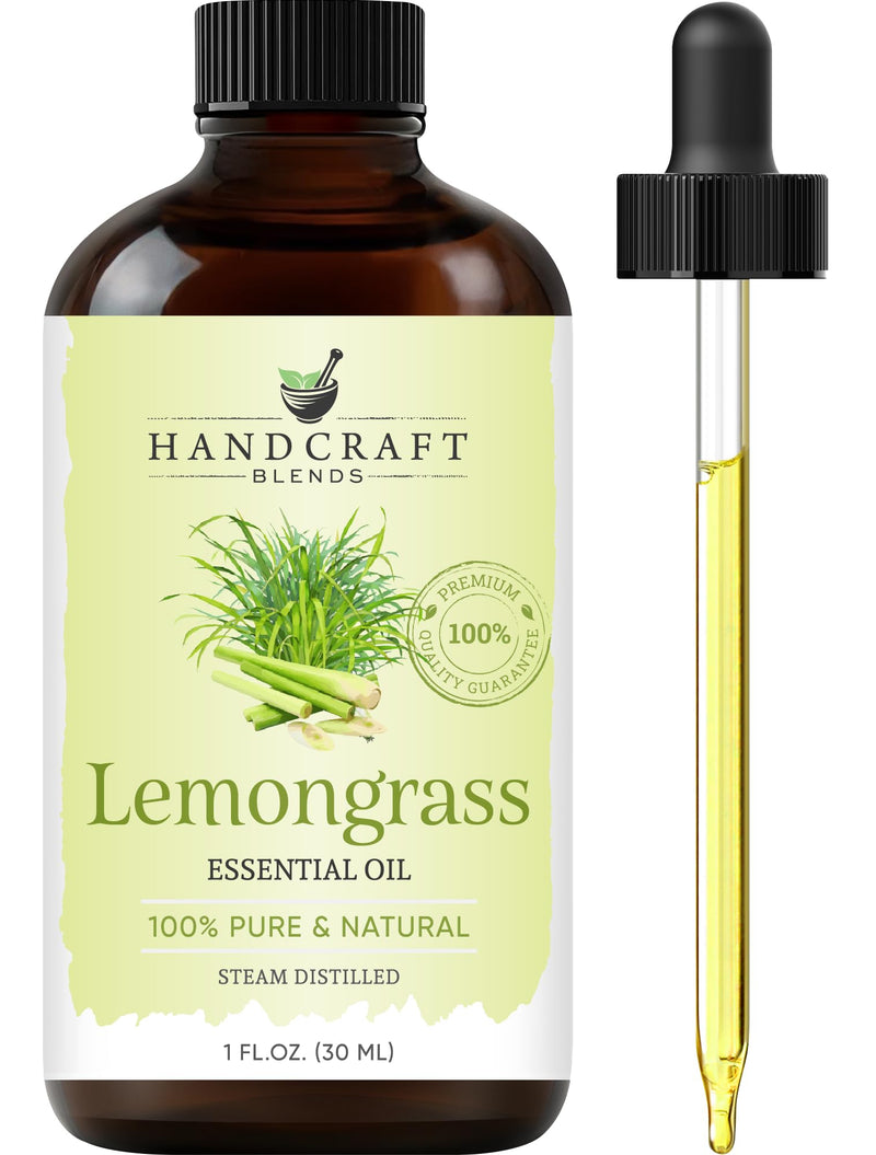 Lemongrass Essential Oil – Handcraft Blends | 1 Fl Oz, Pure & Natural