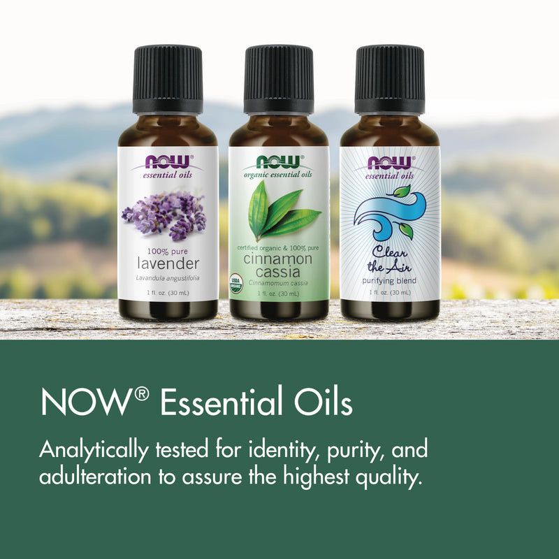 NOW Essential Oils Organic Lemongrass Oil – Pure Steam-Distilled, 1 oz