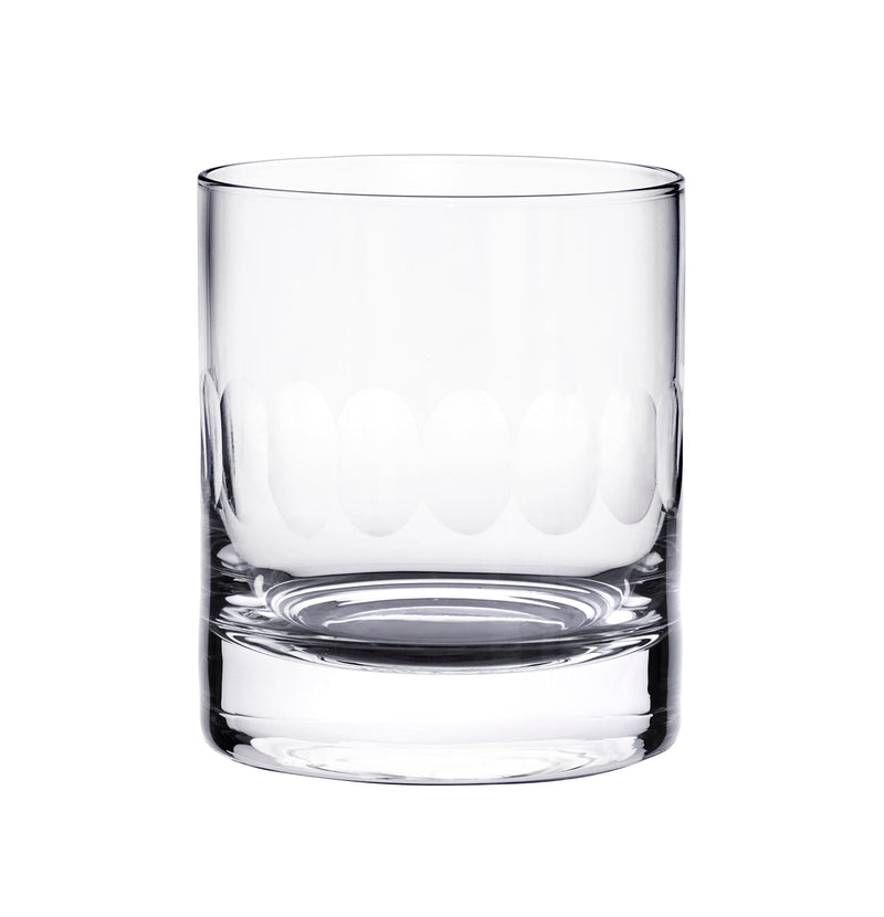 Crystal Whisky Glasses with Lens Design