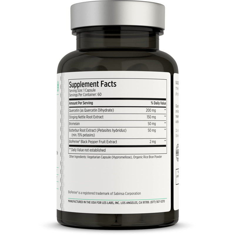 LES Labs Sinus & Seasonal – Non-Drowsy Nasal & Respiratory Support (60 Capsules)