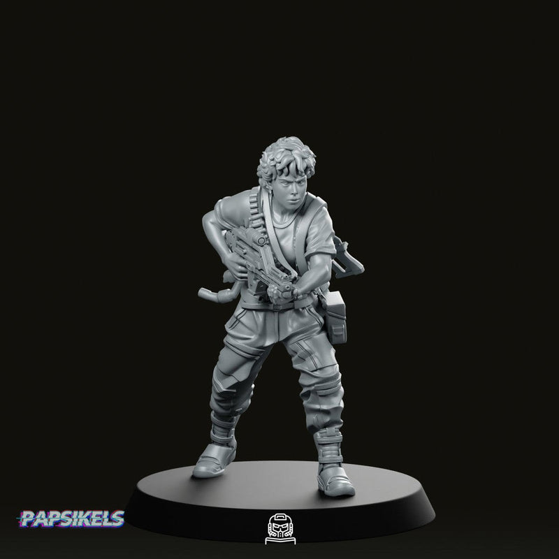 Lieutenant 1st Class Miniature Sci-Fi Soldier Leader