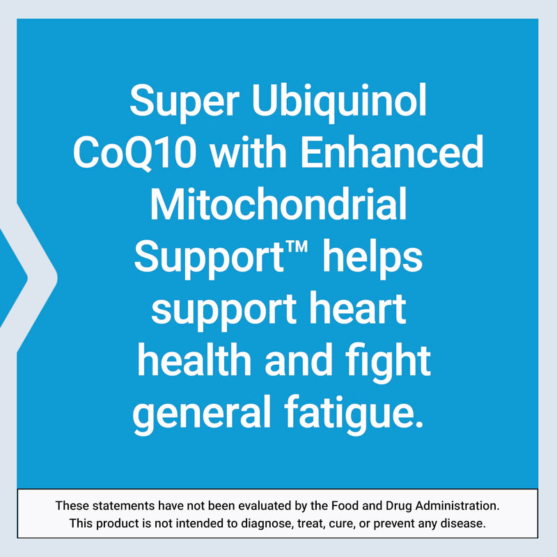 Life Extension Super Ubiquinol CoQ10 with Enhanced Mitochondrial Support – 50 mg, Non-GMO, Gluten-Free, 100 Softgels