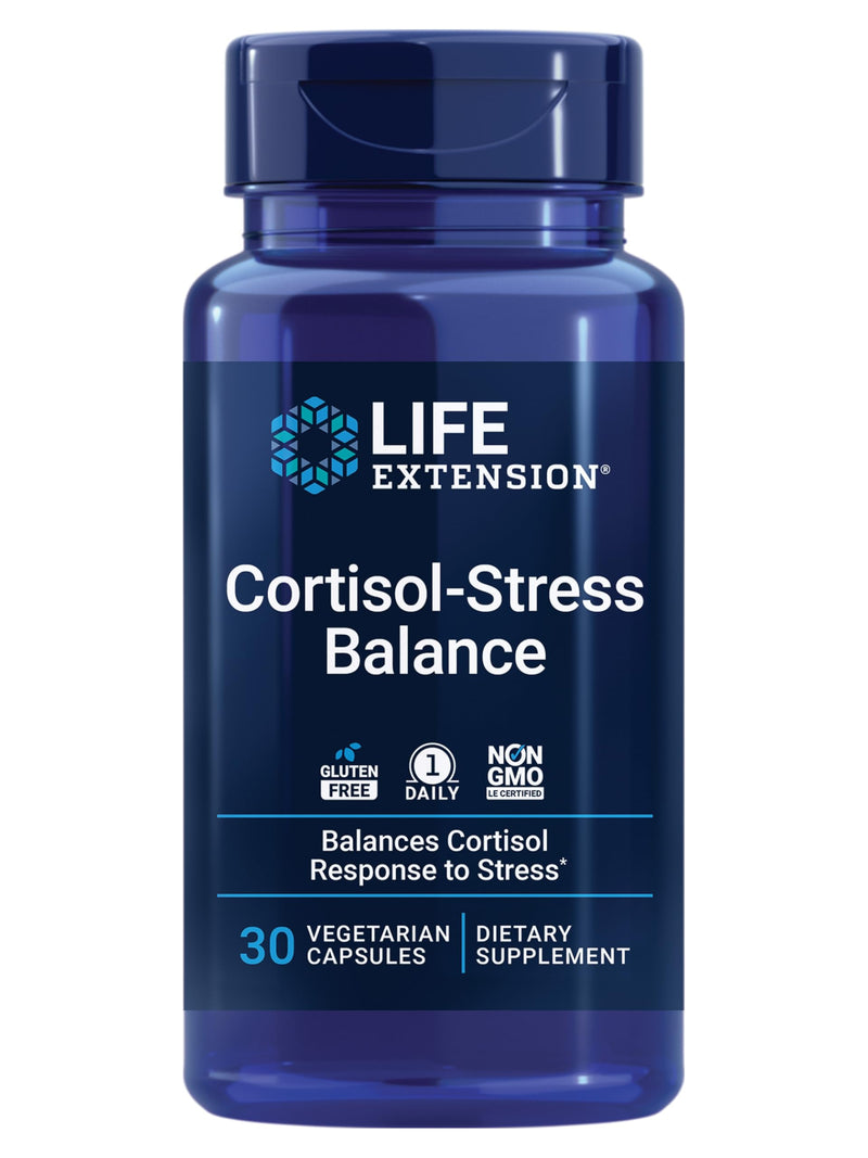 Life Extension Cortisol-Stress Balance | Relora Magnolia Bark, Green Tea & Lychee Extract | 30 Vegetarian Capsules