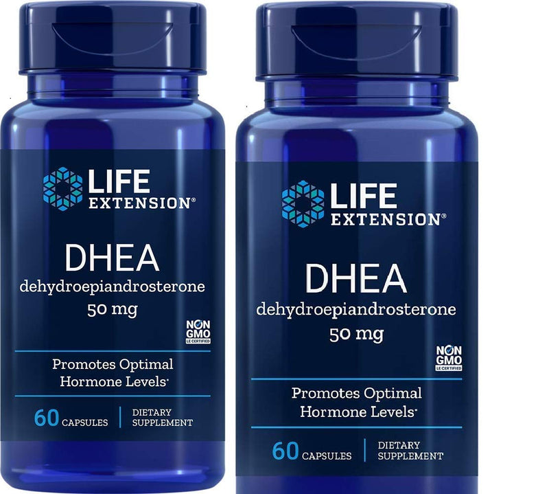 Life Extension DHEA 50 mg – 60 Capsules (2 Pack) | DHEA Supplement