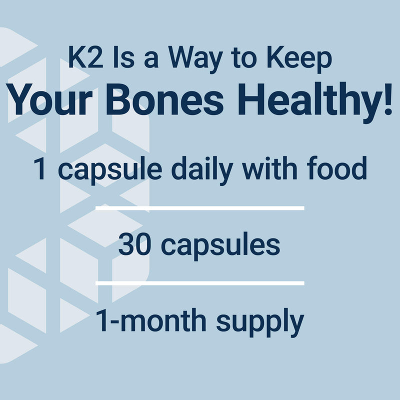 Life Extension Mega Vitamin K2 – 45 mg K2 for Strong Bones, 30 Capsules