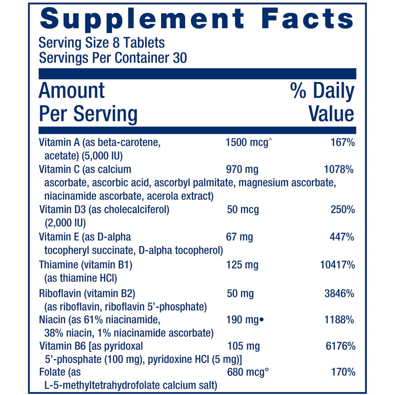 Life Extension Mix Tablets – High-Potency Multi-Nutrient Formula for Whole-Body Health (Gluten-Free, 240 Tablets)