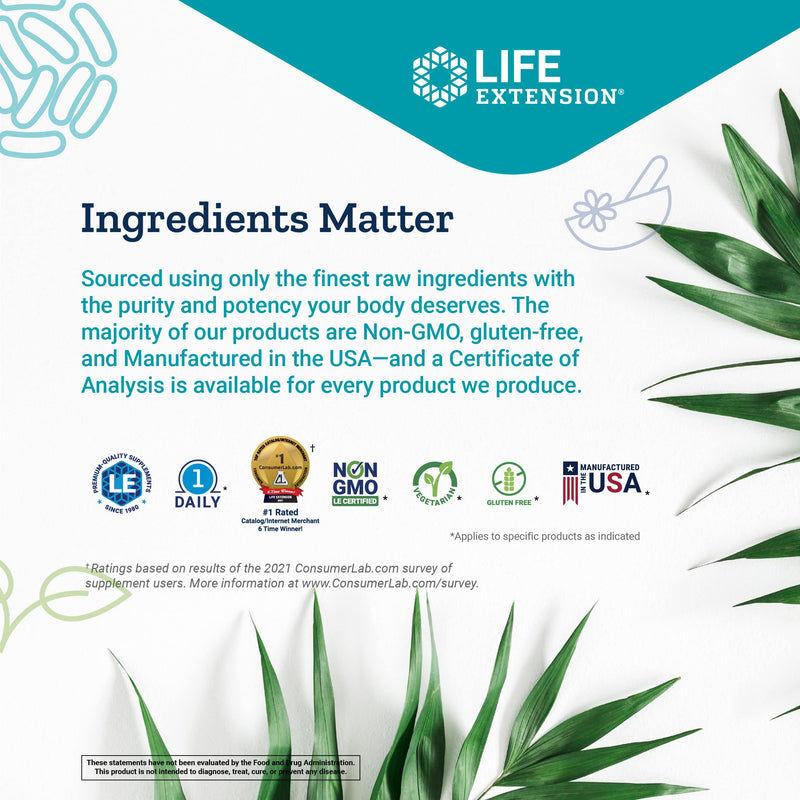 Life Extension Mushroom Immune with Beta Glucans – Immune Support Formula