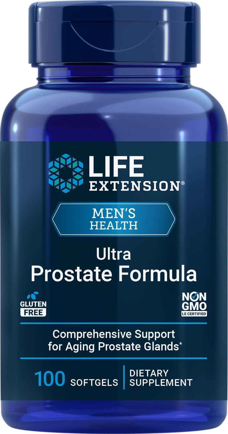Life Extension Ultra Prostate Formula – 100 Softgels for Prostate Support | Non-GMO