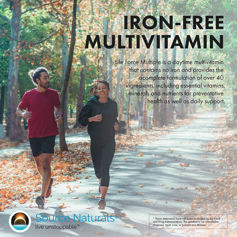 Source Naturals Life Force Multivitamin – High Potency Daily Multivitamin | Energy & Immune Support, 120 Capsules
