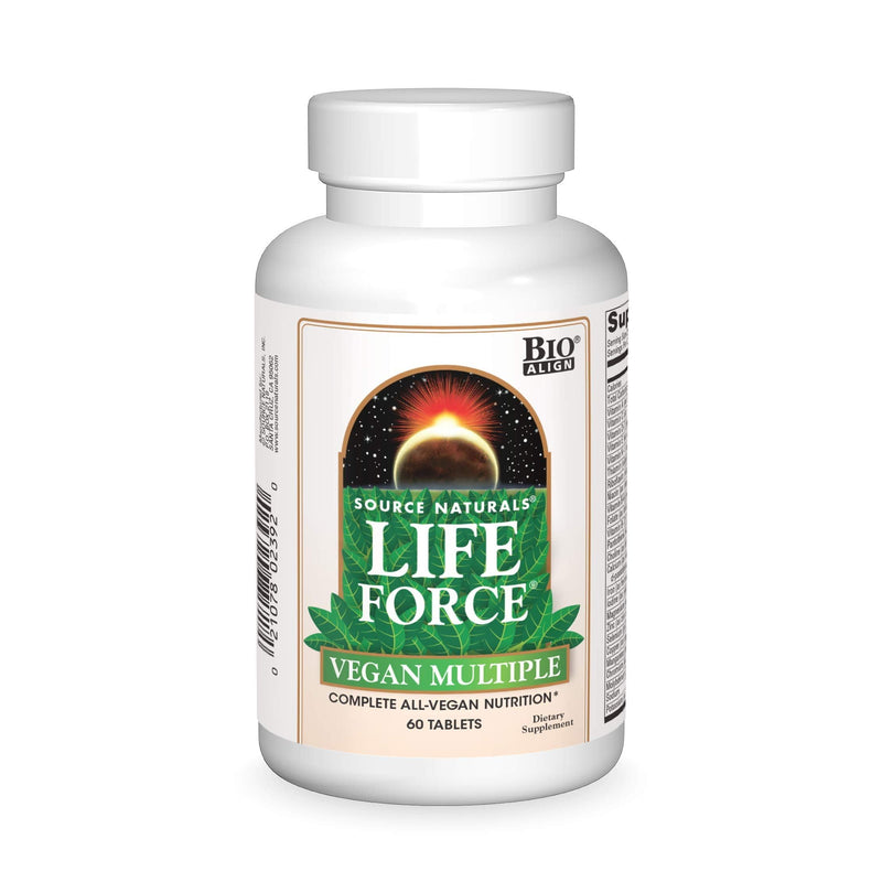 Source Naturals Life Force Vegan Multiple – 60 Tablets | All-Vegan Multivitamin