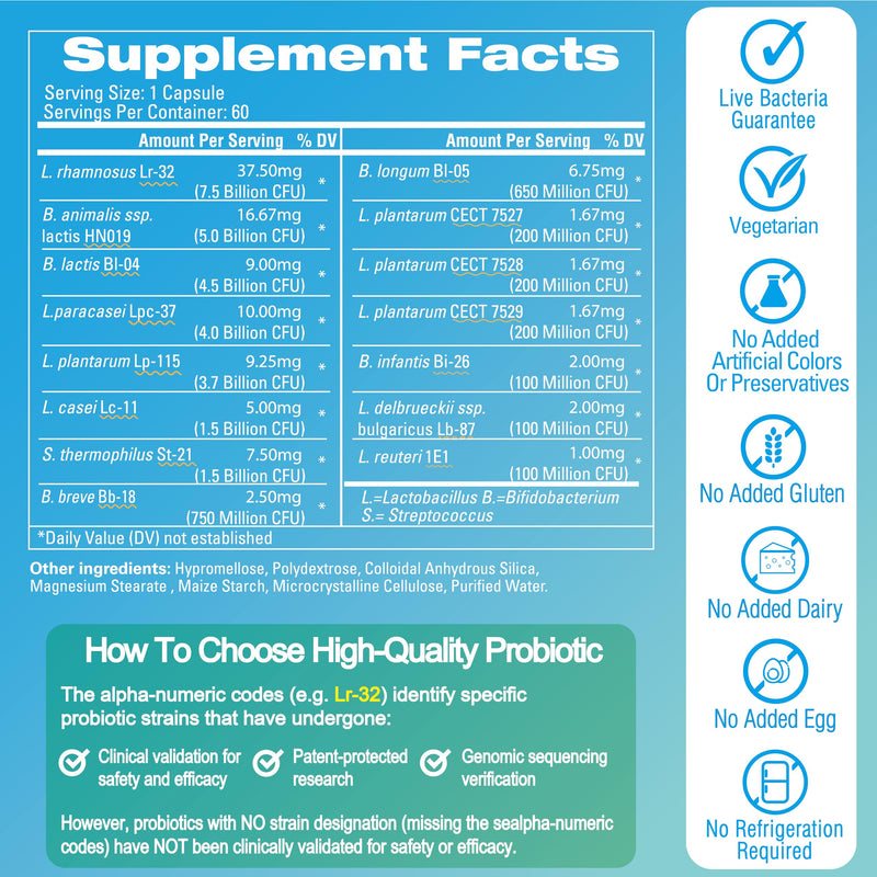 Life-Space Probiotic 60+ | 30B CFU, 60 Caps, Immune & GI Health