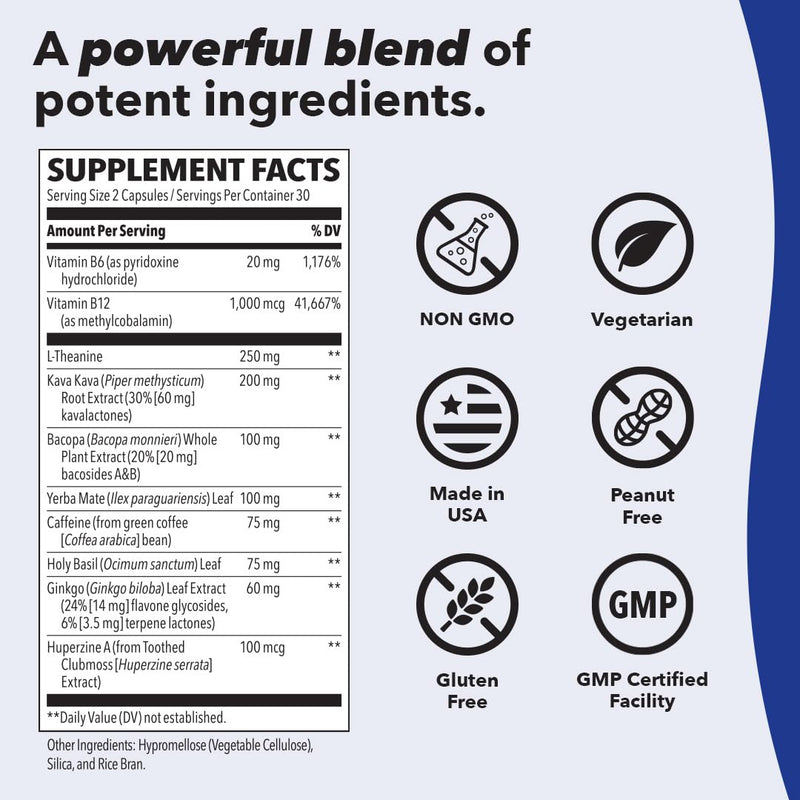 LifeSeasons Focus-R | Concentration Support Supplement (60 Capsules)