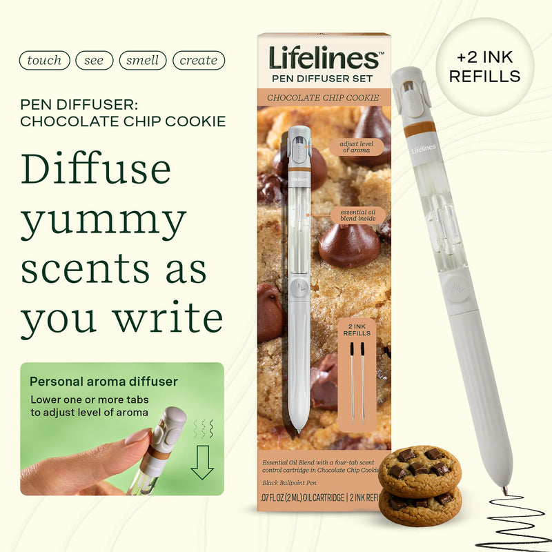Lifelines Pen Diffuser Set – Chocolate Chip Cookie Aromatherapy Pen