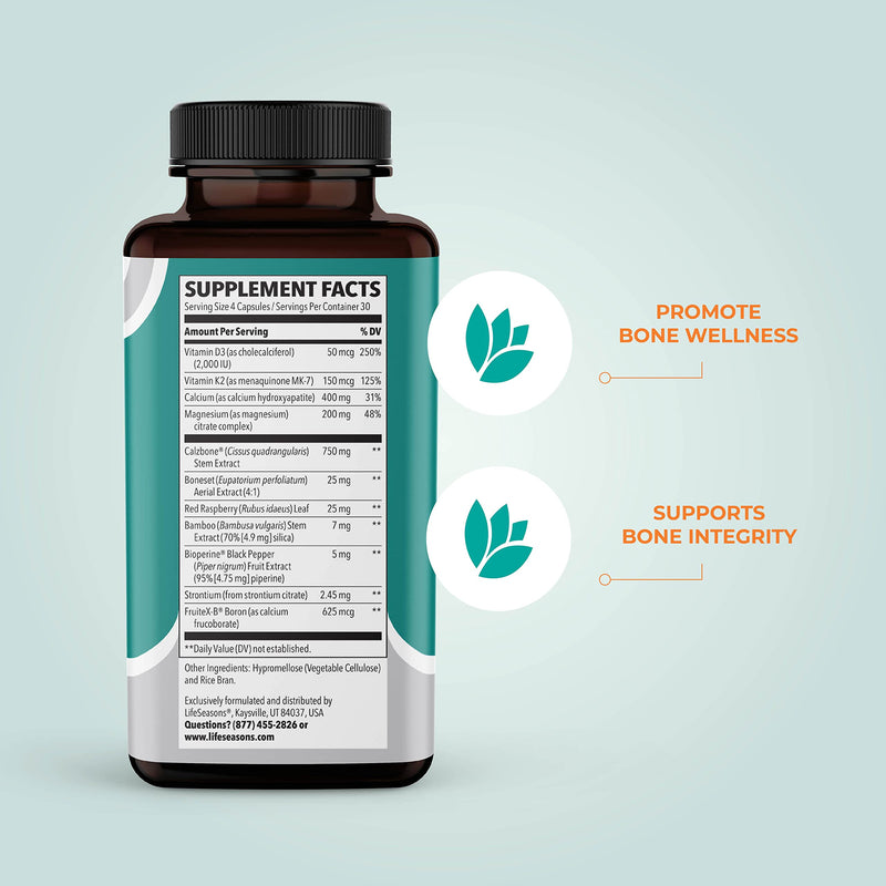 LifeSeasons Bone Densi-T | Osteo & Calcium Support | 120 Capsules