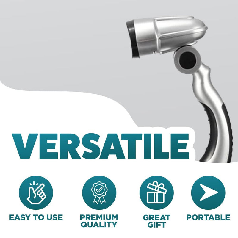 12 LED Portable Desk Lamp with Adjustable Head and Handle
