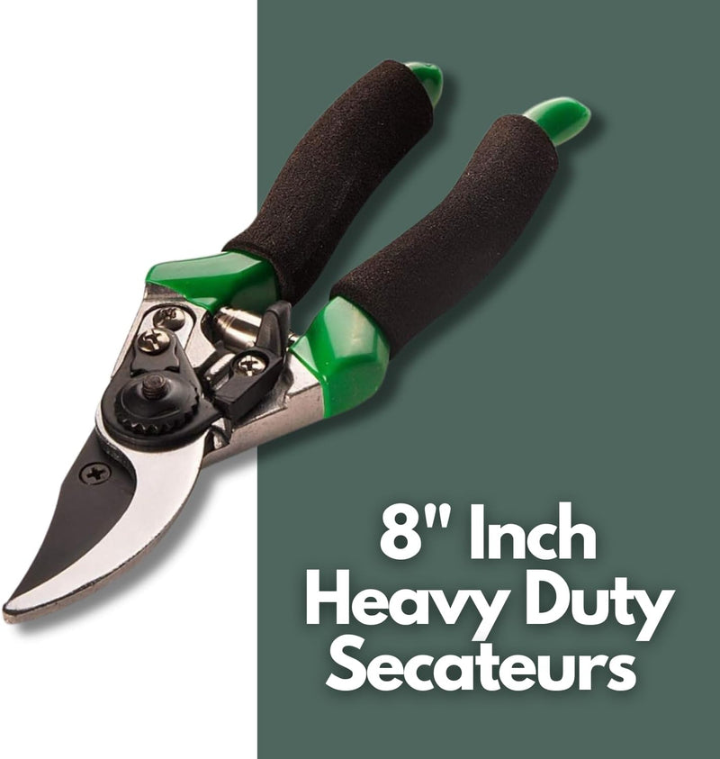 Pruning Shears 8 Inch Carbon Steel Garden Secateurs