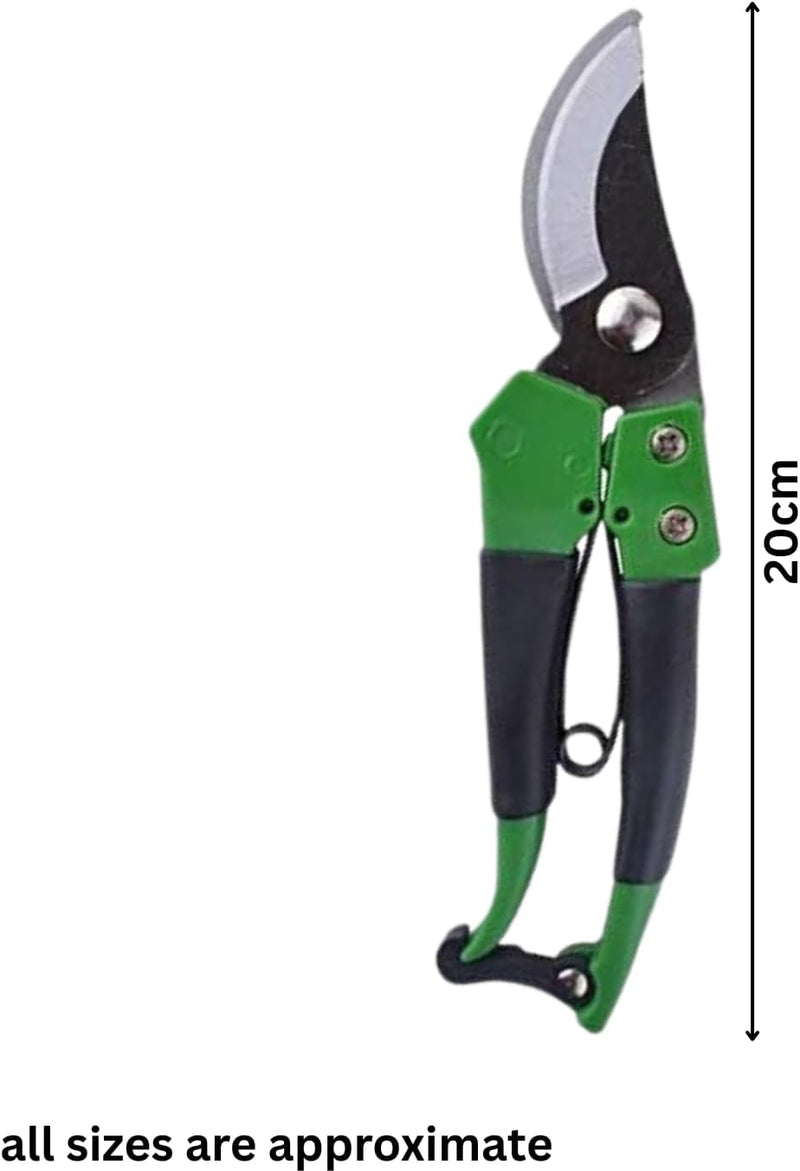 Carbon Steel Bypass Secateurs with Soft Grip Pruning Handles