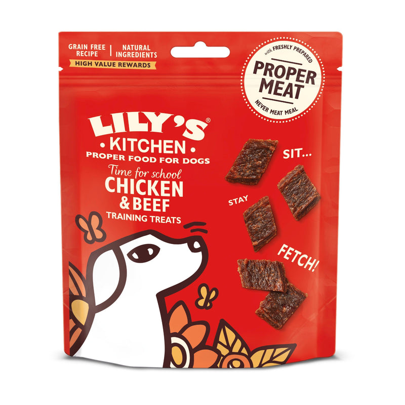 Lily's Kitchen Chicken and Beef Training Treats Dog 70g - Case of 8