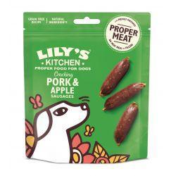 Lily's Kitchen Dog Pork and Apple Sausages - Case of 8