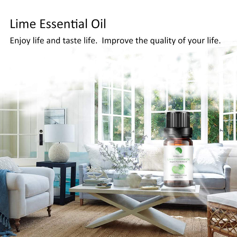 2-Pack Lime Essential Oil – 100% Pure Organic Lime for Diffuser & Skin
