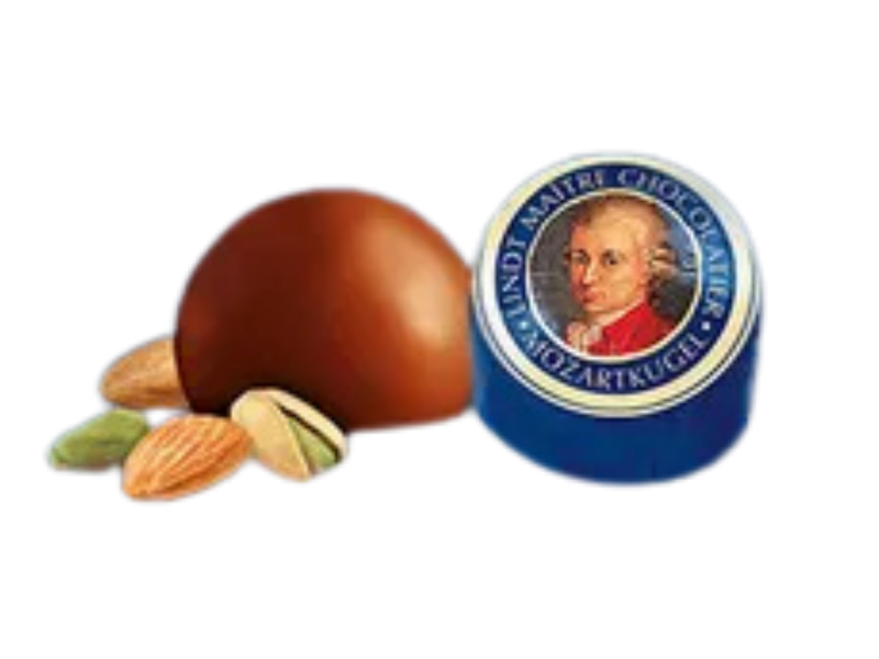 Lindt Mozart | Pistachio Milk Chocolate Marzipans - InStock