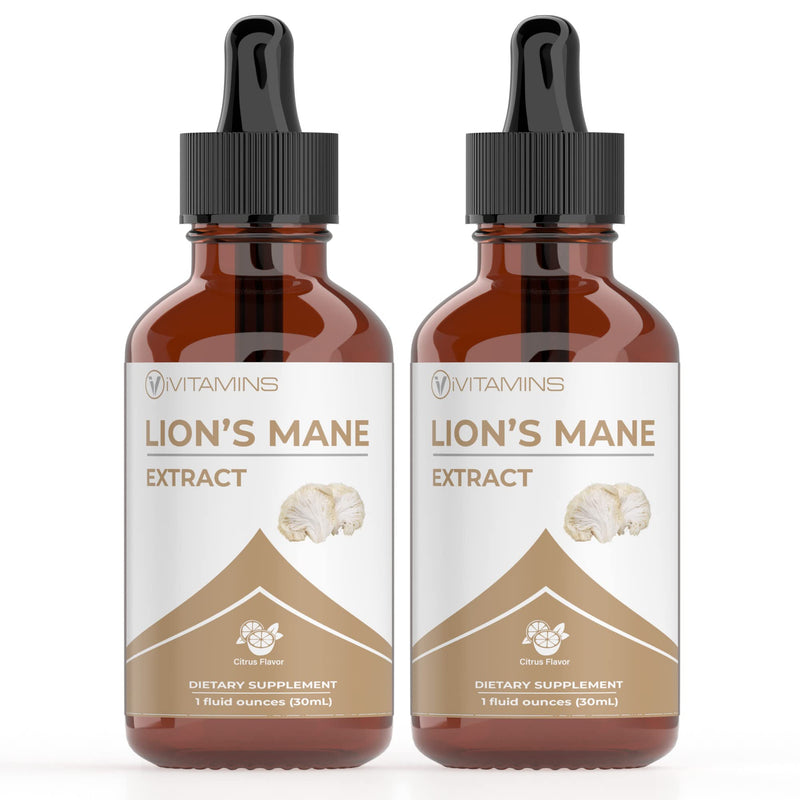Lions Mane Liquid Tincture – Memory, Focus & Clarity (2 Pack) | iVitamins