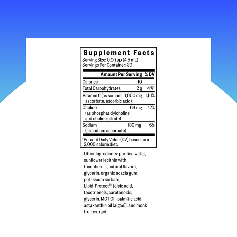 Optimal Liposomal Vitamin C - Lemon Zest | 1,000 mg per Serving | 5 oz