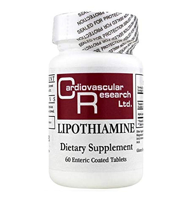 Cardiovascular Research Lipothiamine White 60 Count THIAM2 | Vitamin B1 Supplement