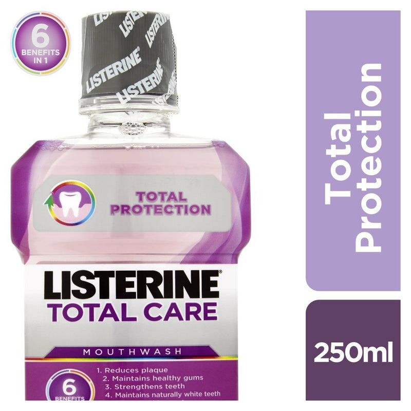Listerine Total Care Mouthwash, 250ml (Case of 6)
