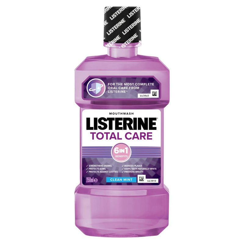 Listerine Total Care Mouthwash, 250ml (Case of 6)