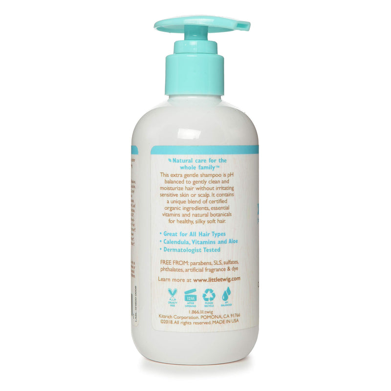 Little Twig Fragrance-Free Shampoo – Organic Plant-Derived Formula, Vegan, Gluten-Free, 8.5 oz for Newborns