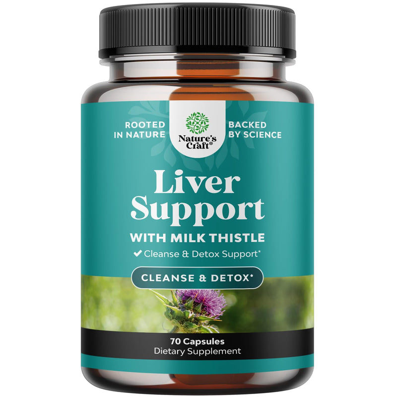 Liver Cleanse Detox & Repair - Milk Thistle Liver Support (70 Count)