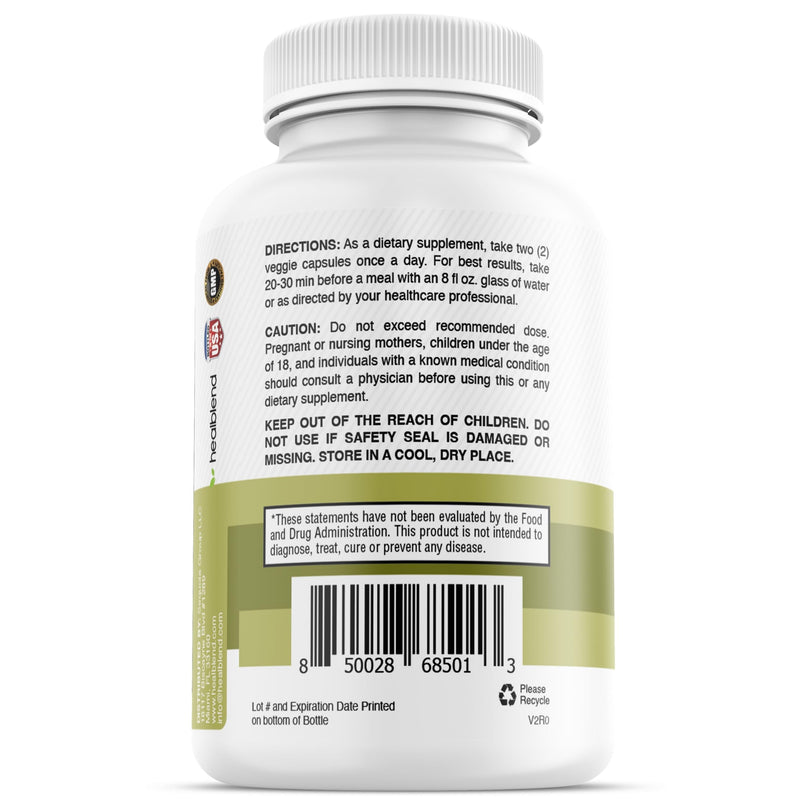 Liver Support - Natural Milk Thistle & Zinc Detox Supplement | 60 Veggie Capsules (30 Days Supply)