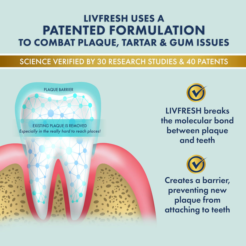 LIVFRESH Toothpaste Gel – Clinically Proven Plaque Removal, Gum Health, Wintergreen