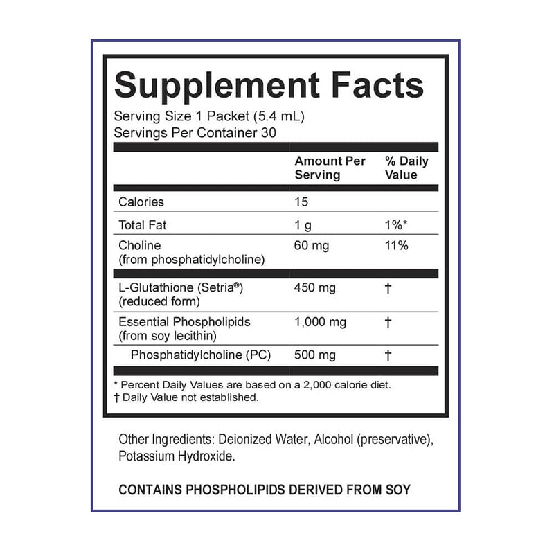 LivOn Lypo-Spheric Glutathione – 30 Packets, 450 mg Each, Liposome-Encapsulated, Non-GMO